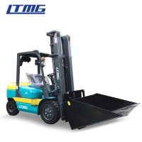 LTMG small 3 stage mast forklift 3 tonne forklift with hanged bucket attachment