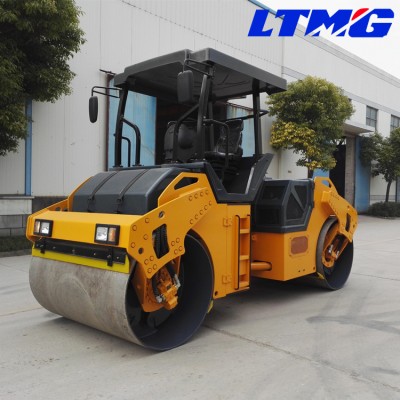 Full hydraulic double drum drive 8 ton new vibration road roller